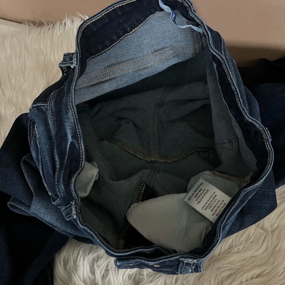 {Vervet} Skinny Jeans with Some Distressing and Raw Hem in Blue - Womens 28 - Picture 7 of 10